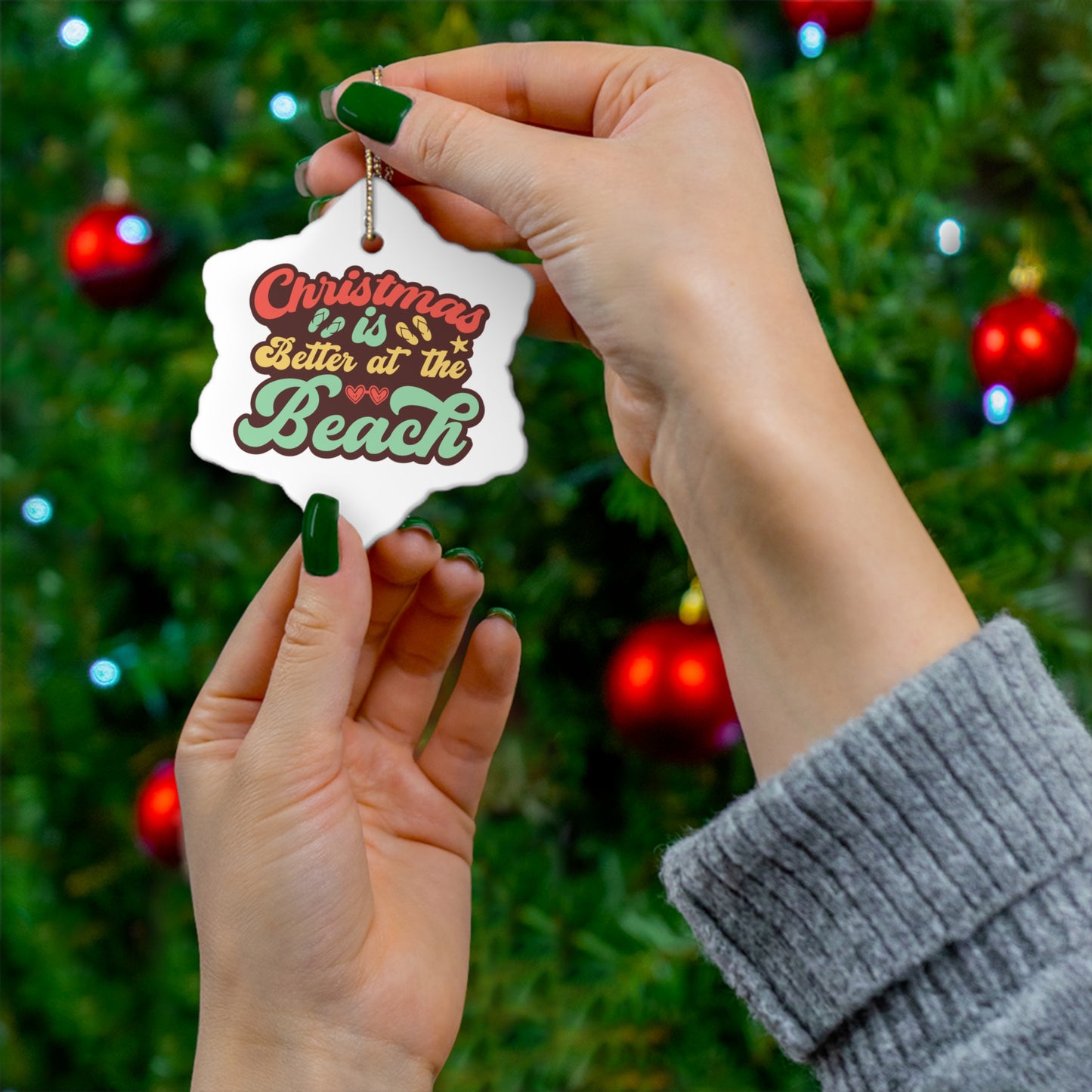 Christmas is Better at the Beach Ornament