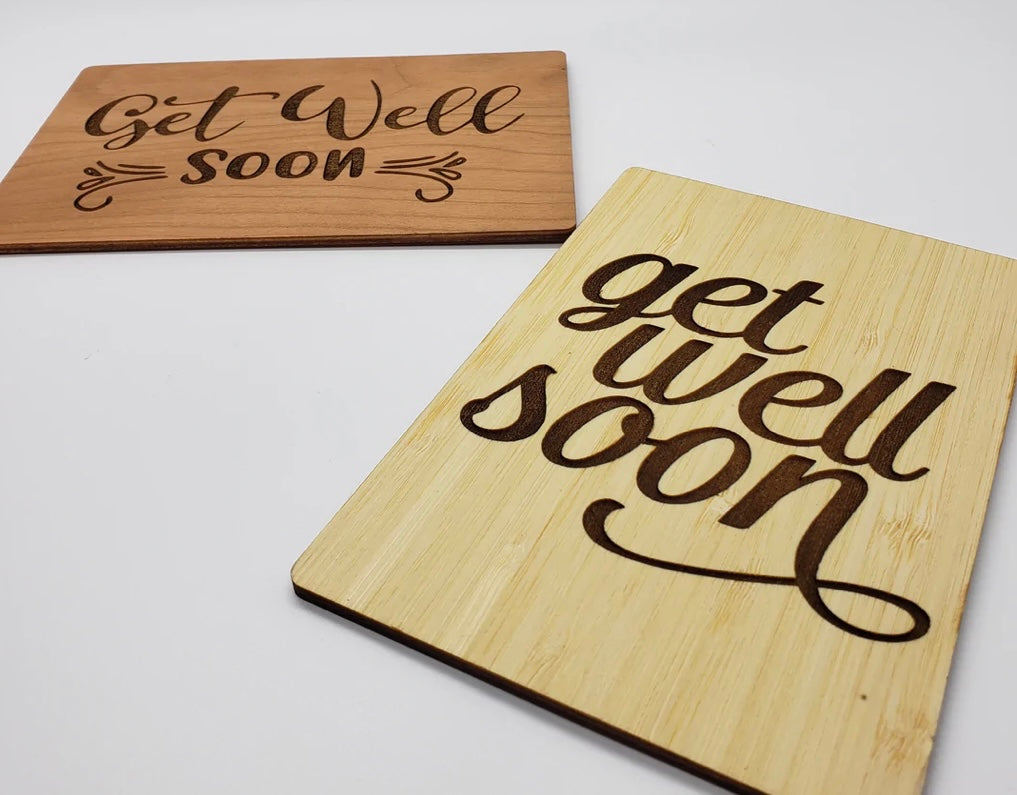 Personalized Wooden Greeting Cards