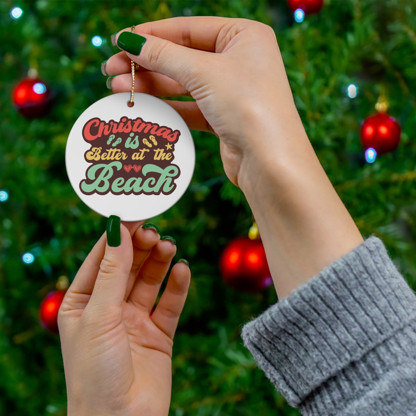 Christmas is Better at the Beach Ornament
