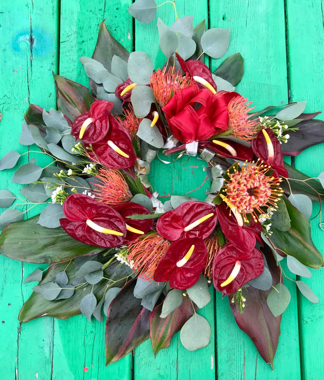 Two Hearts Beat As One Wreath
